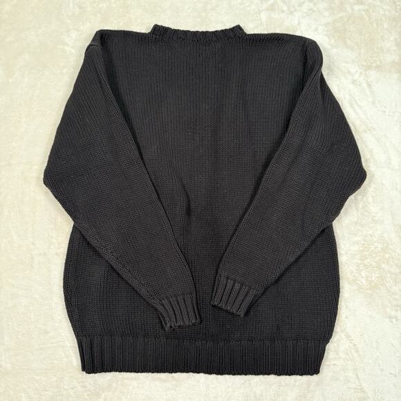 VTG POLO Ralph Lauren Heraldic Shield Sweater Men's Size Medium Cotton 90s - Picture 4 of 7